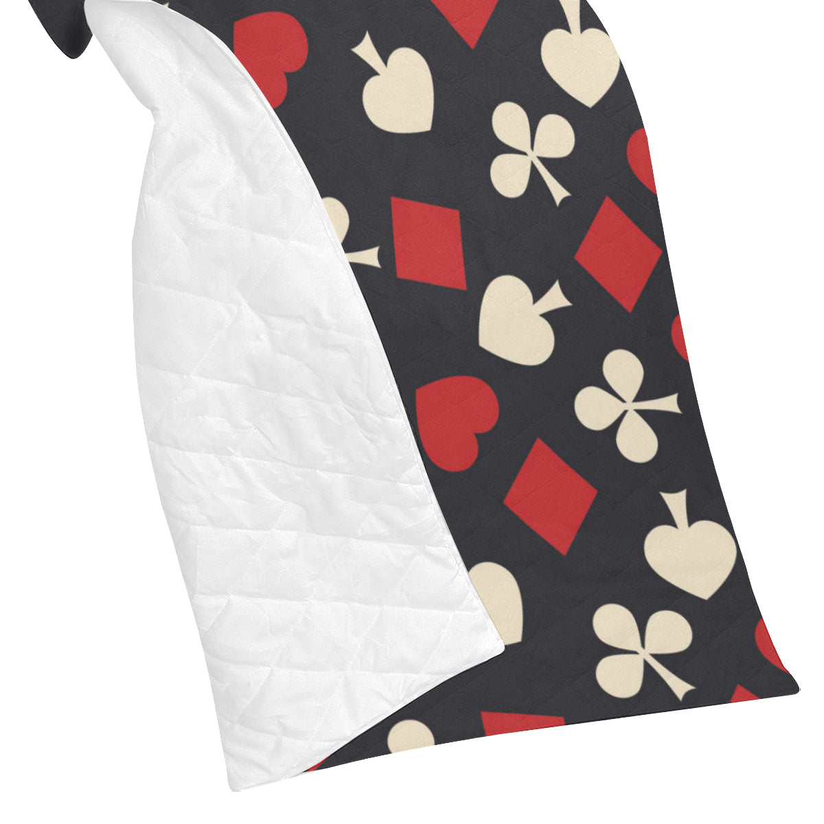 Poker Cards Pattern Print Design A02 Premium Quilt
