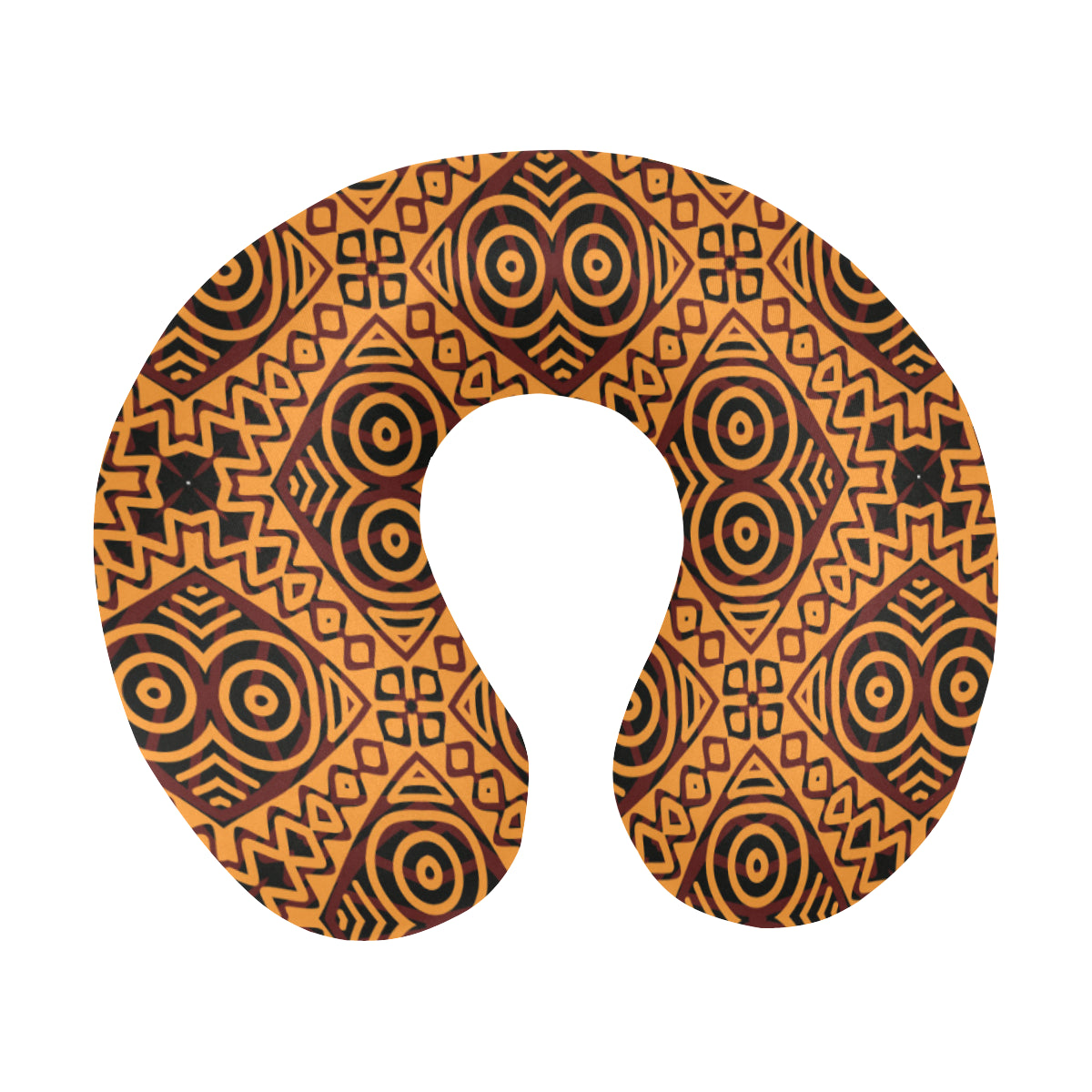 African Pattern Print Design 05 U-Shaped Travel Neck Pillow
