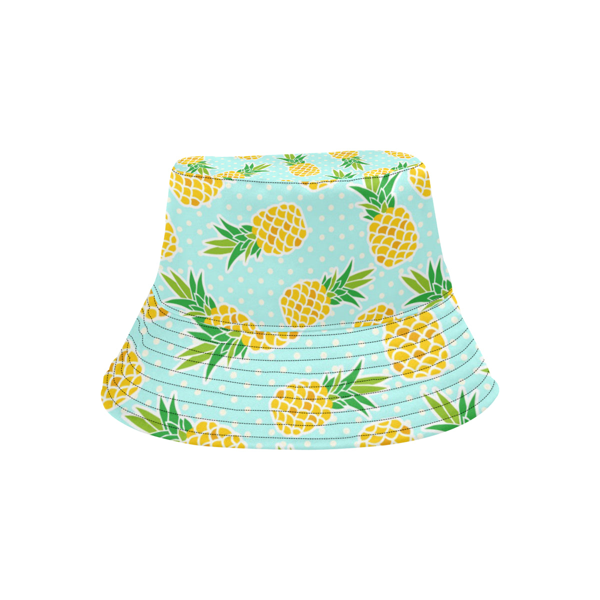 Pineapple Pattern Print Design PP01 Unisex Bucket Hat