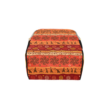 African Pattern Print Design 04 Diaper Bag Backpack