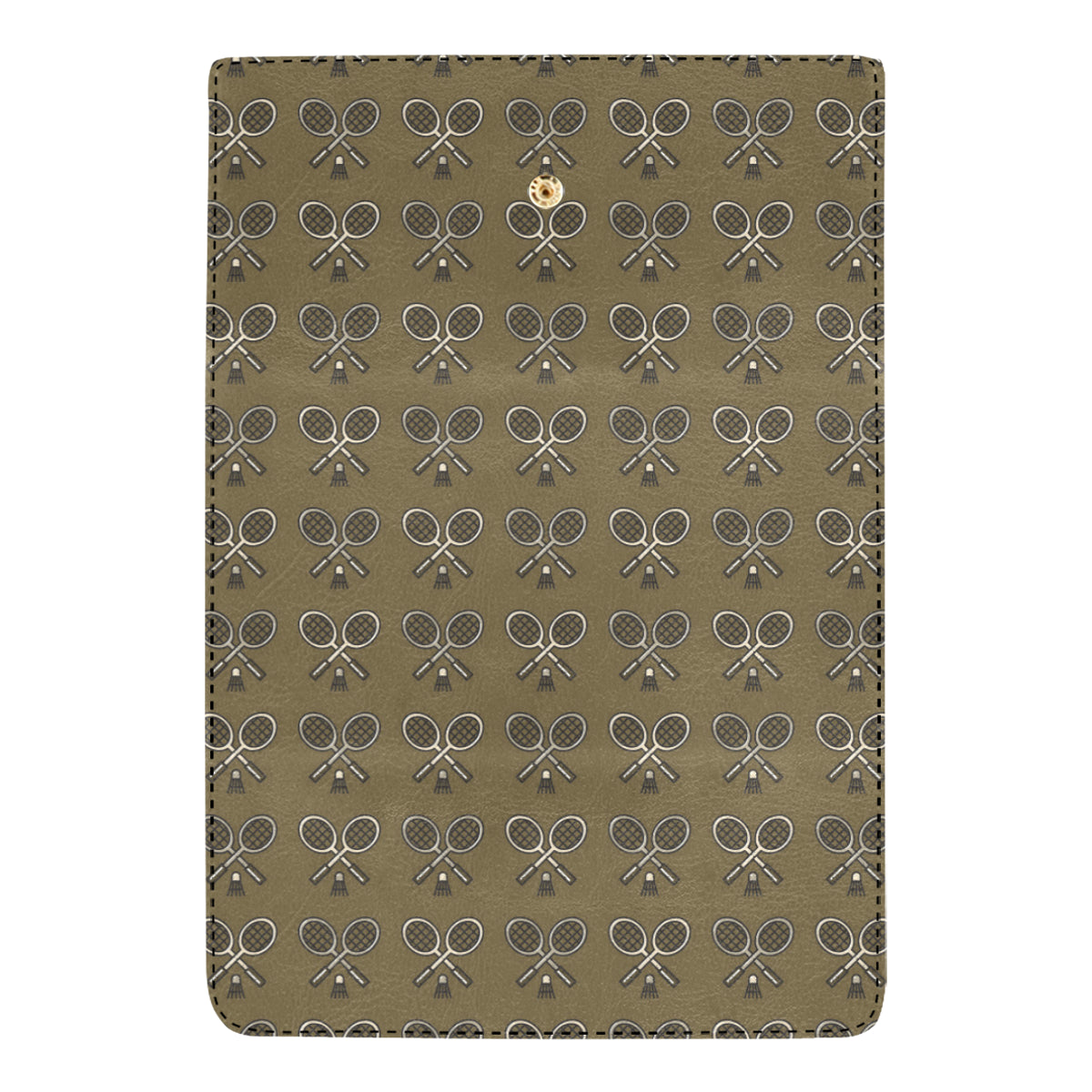 Badminton Pattern Print Design 07 Women's Trifold Wallet