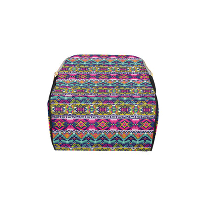 Indian Navajo Color Themed Design Print Diaper Bag Backpack