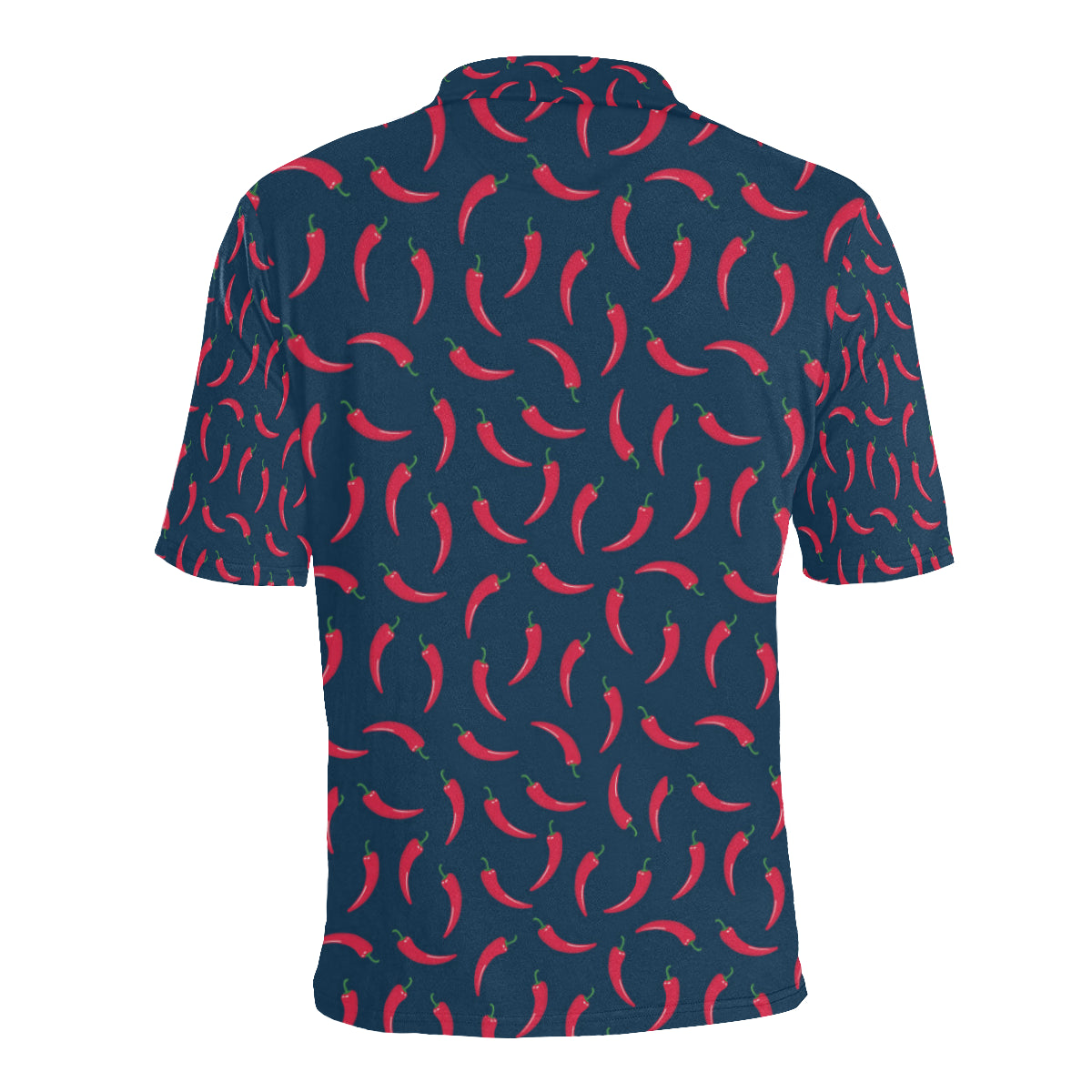 Chilli Pepper Pattern Print Design 03 Men Polo Shirt