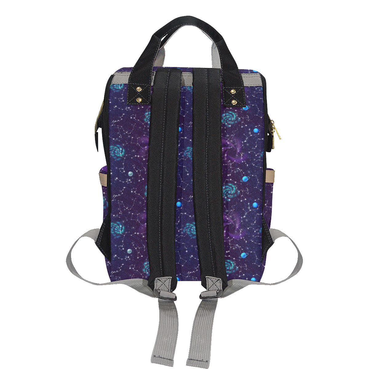Zodiac Galaxy Design Print Diaper Bag Backpack