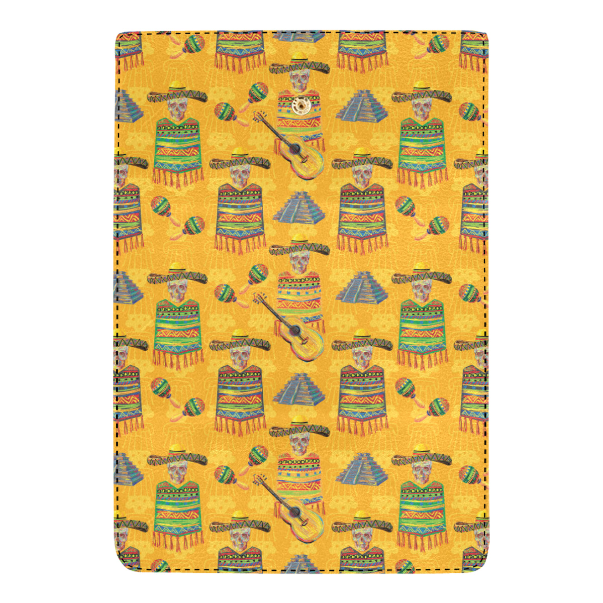 Maracas Mexican Style Pattern Print Design 02 Women's Trifold Wallet