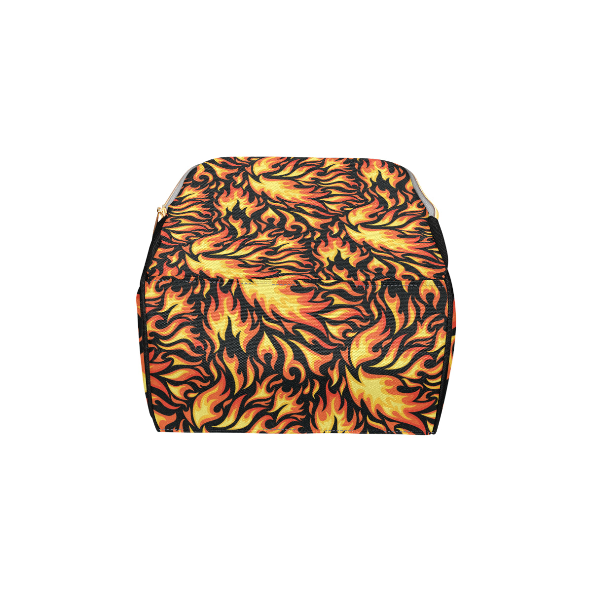 Flame Fire Design Pattern Diaper Bag Backpack