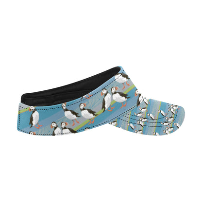 Puffin Pattern Print Design A01 Unisex Sun Visor