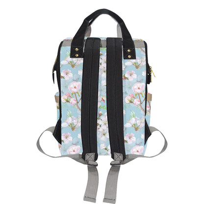 Apple blossom Pattern Print Design AB06 Diaper Bag Backpack