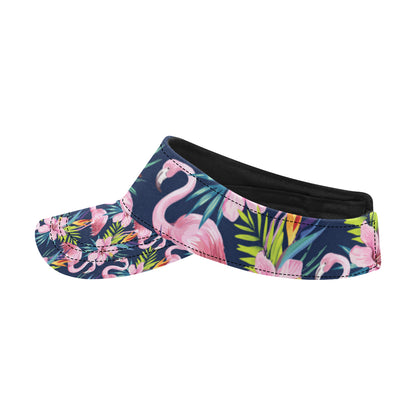 Flamingo Hibiscus Print Unisex Sun Visor