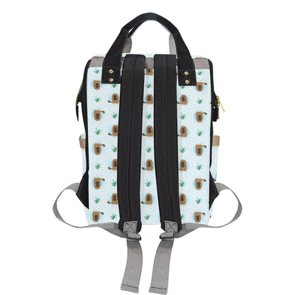Platypus Pattern Print Design A04 Diaper Bag Backpack