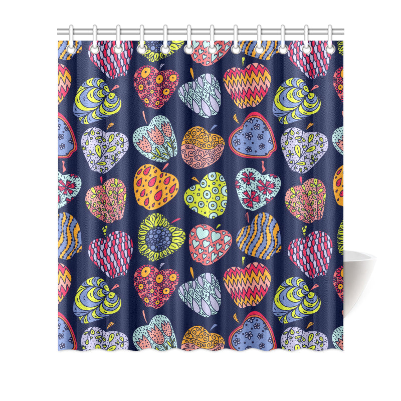 Apple Pattern Print Design AP05 Shower Curtain