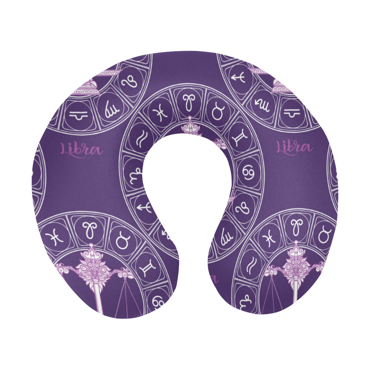 Libra Pattern Print Design 03 U-Shaped Travel Neck Pillow