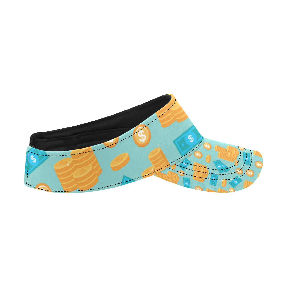 Money Pattern Print Design 03 Unisex Sun Visor