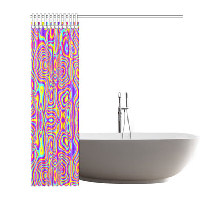 Liquid Pattern Print Design 06 Shower Curtain