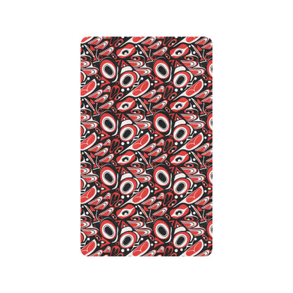 Totem Pole Texture Design Rubber Doormat