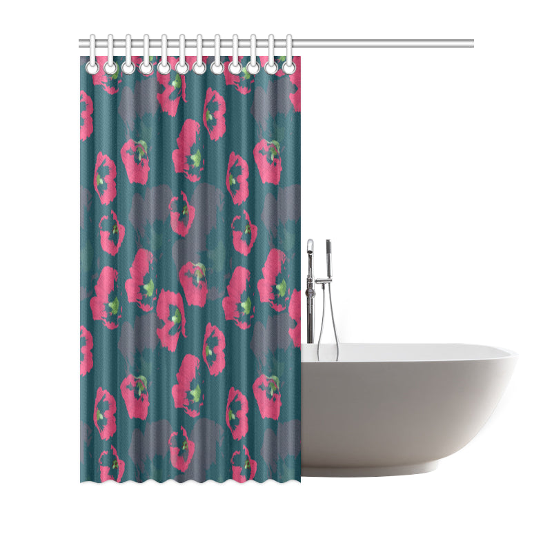 Morning Glory Pattern Print Design 01 Shower Curtain