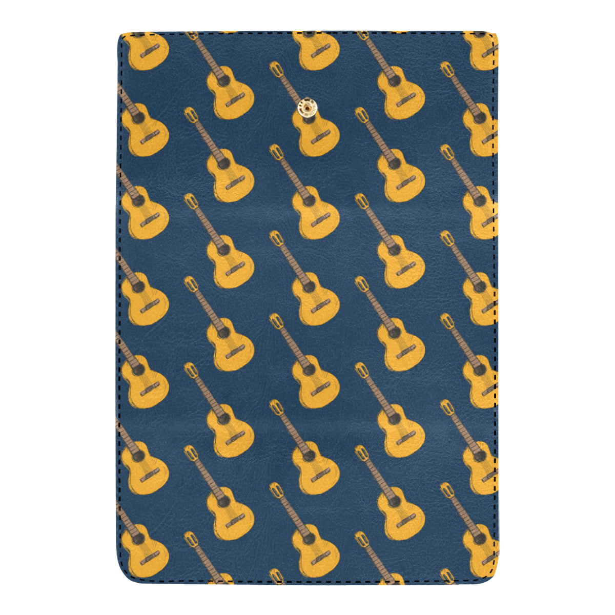Acoustic Guitar Pattern Print Design 04 Women's Trifold Wallet