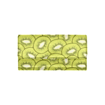 Kiwi Pattern Print Design KW07 Women's Trifold Wallet