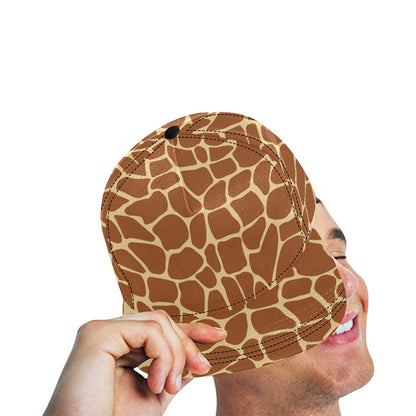 Giraffe Texture Print Snapback Cap