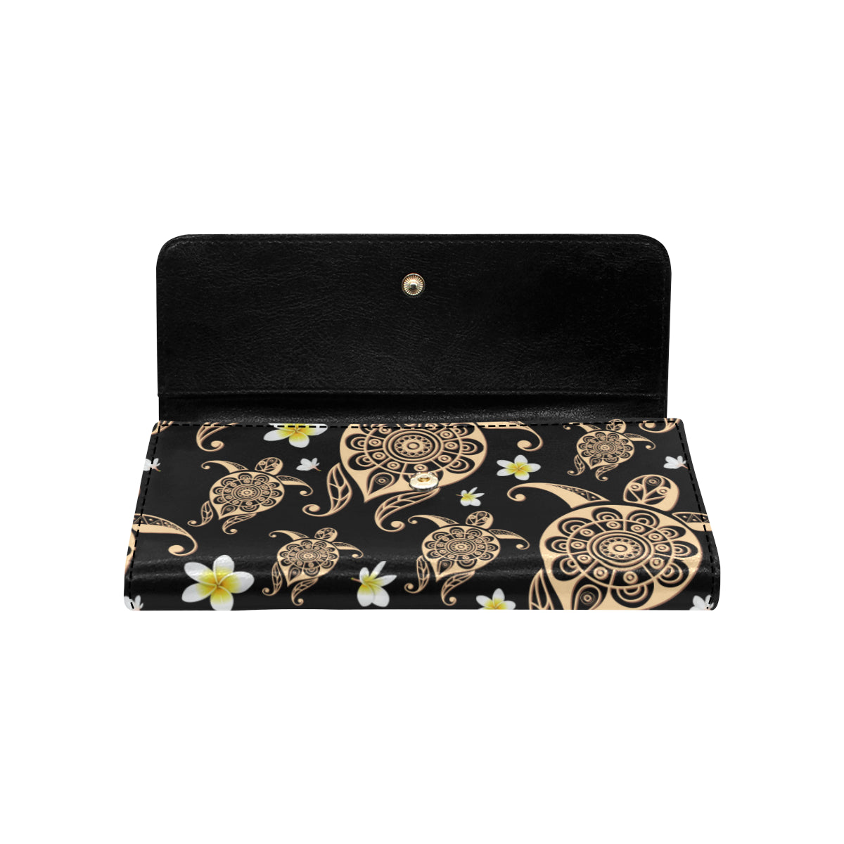 Turtle Polynesian Tribal Hawaiian Women's Trifold Wallet