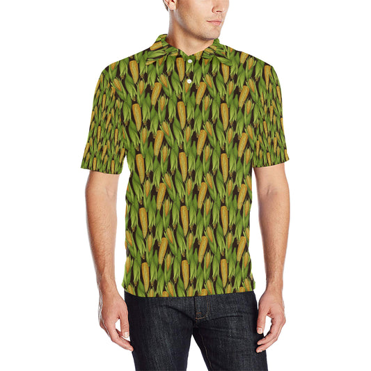 Agricultural Corn cob Print Men Polo Shirt
