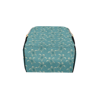 Sea Turtle Pattern Print Design T02 Diaper Bag Backpack