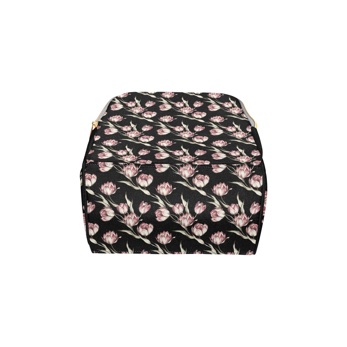 Tulip Pink Pattern Print Design TP02 Diaper Bag Backpack
