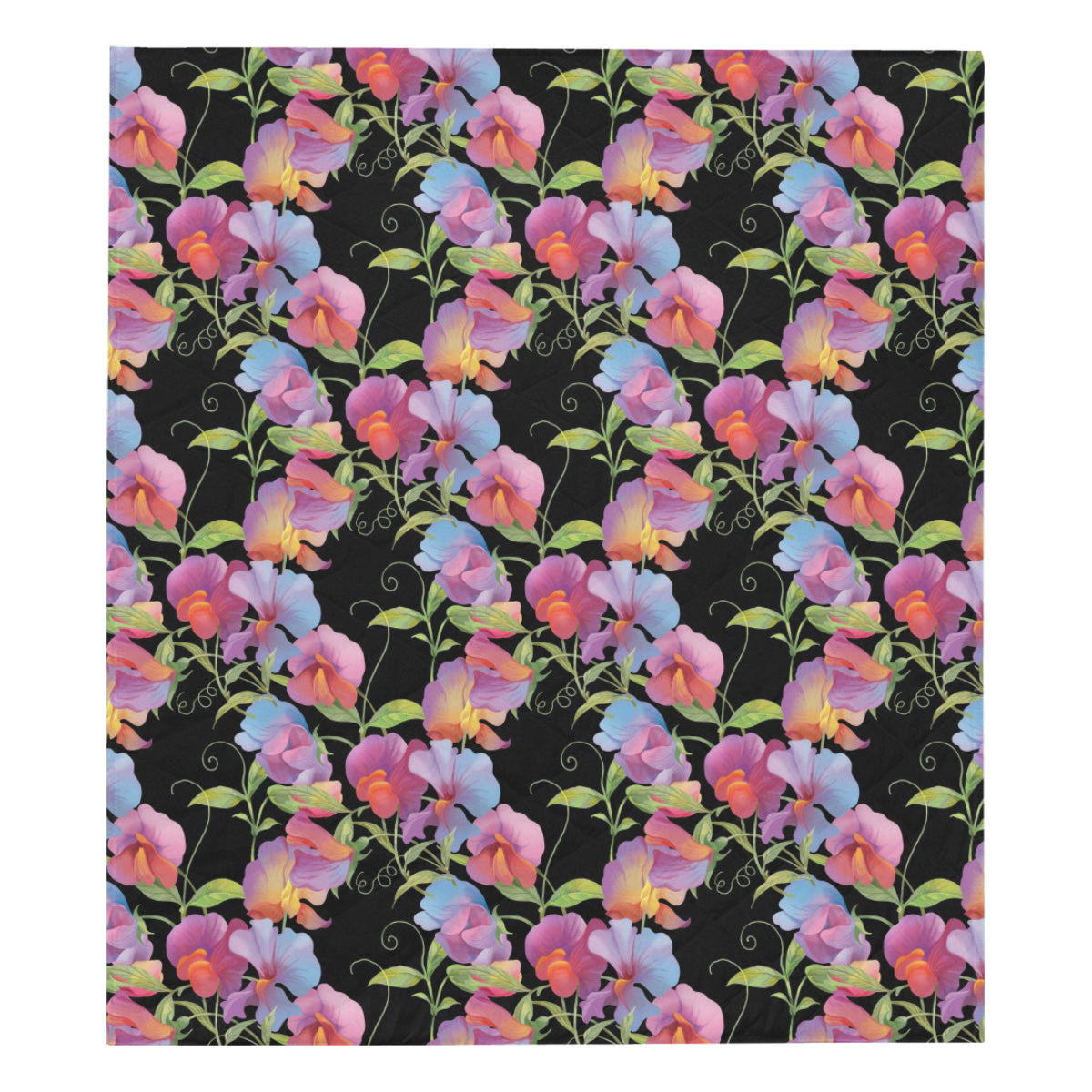 Peony Pattern Print Design PE012 Premium Quilt