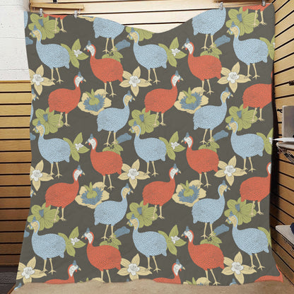 Guinea Fowl Pattern Print Design 02 Premium Quilt