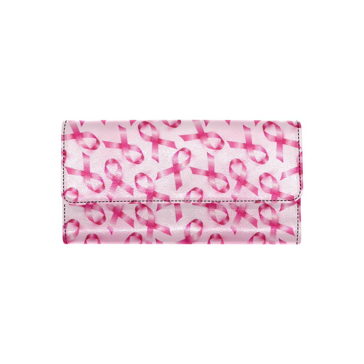 Breast cancer Pattern Print Design 04 Women's Trifold Wallet