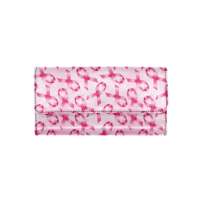 Breast cancer Pattern Print Design 04 Women's Trifold Wallet