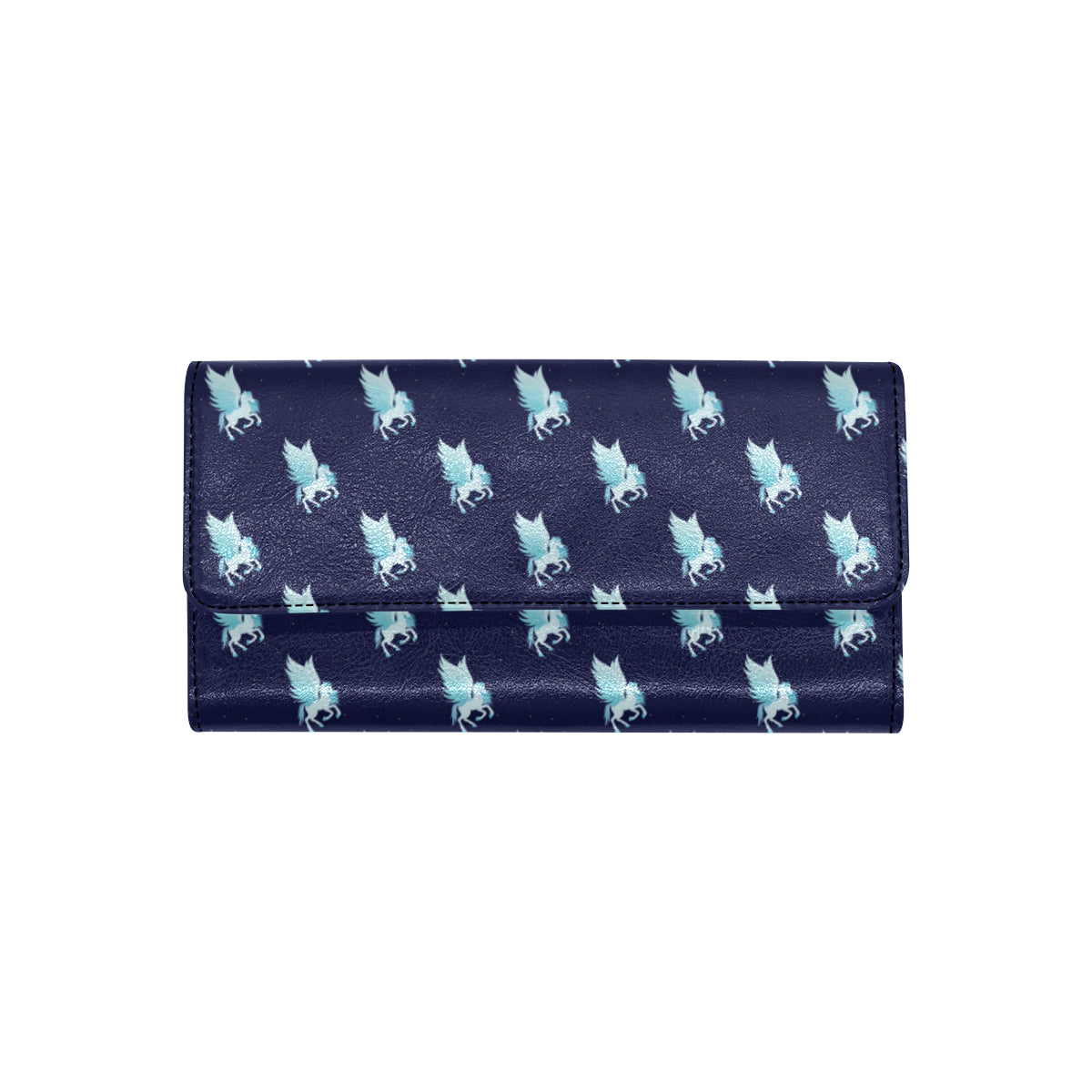 Pegasus Pattern Print Design 03 Women's Trifold Wallet