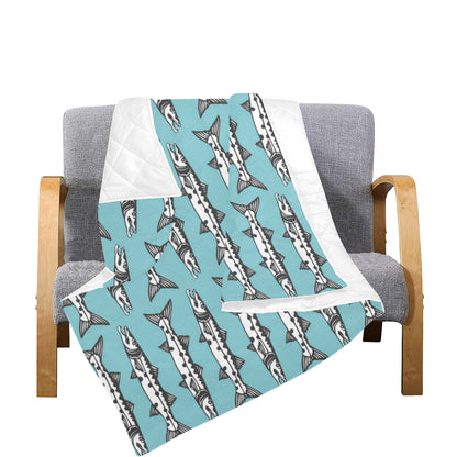 Barracuda Pattern Print Design 03 Premium Quilt