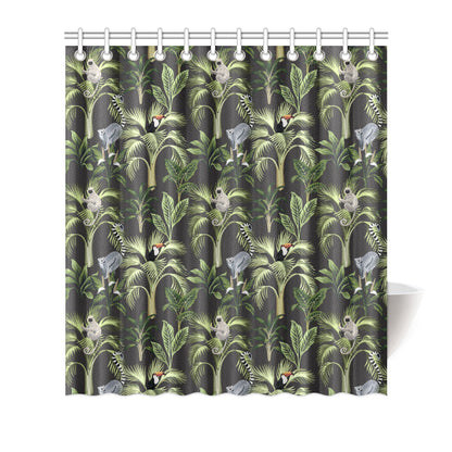 Rainforest Pattern Print Design RF05 Shower Curtain