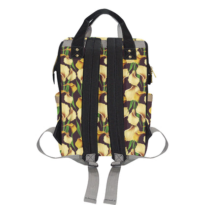 Lily Pattern Print Design LY013 Diaper Bag Backpack