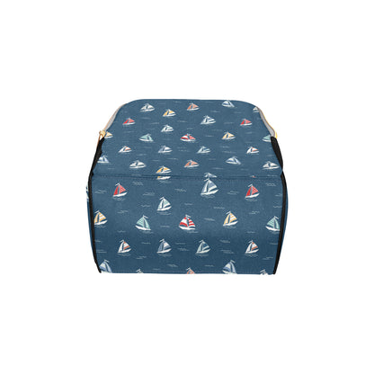 Sailing Ships Pattern Print Design A02 Diaper Bag Backpack