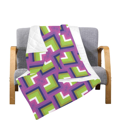 Optical illusion Pattern Print Design A05 Premium Quilt