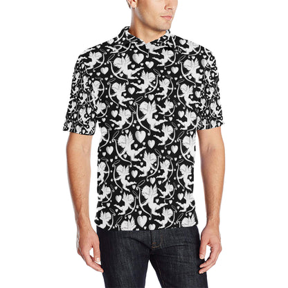 Cupid Pattern Print Design 04 Men Polo Shirt