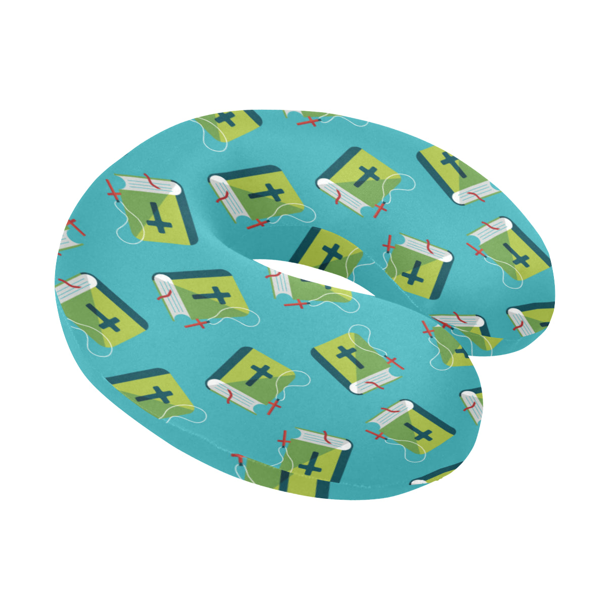 Bible Pattern Print Design 01 U-Shaped Travel Neck Pillow