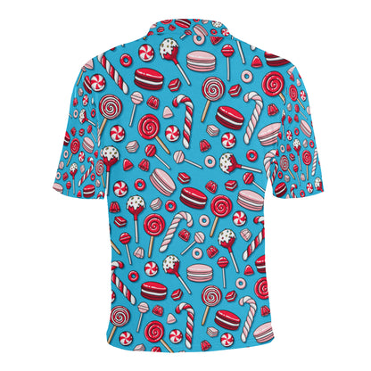Candy Pattern Print Design 05 Men Polo Shirt