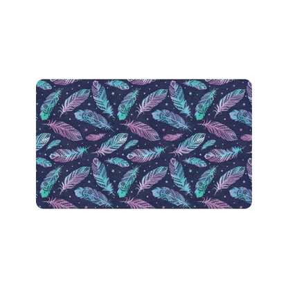 Feather Aztec Design Print Rubber Doormat
