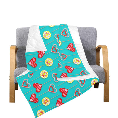 Lollipop Pattern Print Design LL06 Premium Quilt