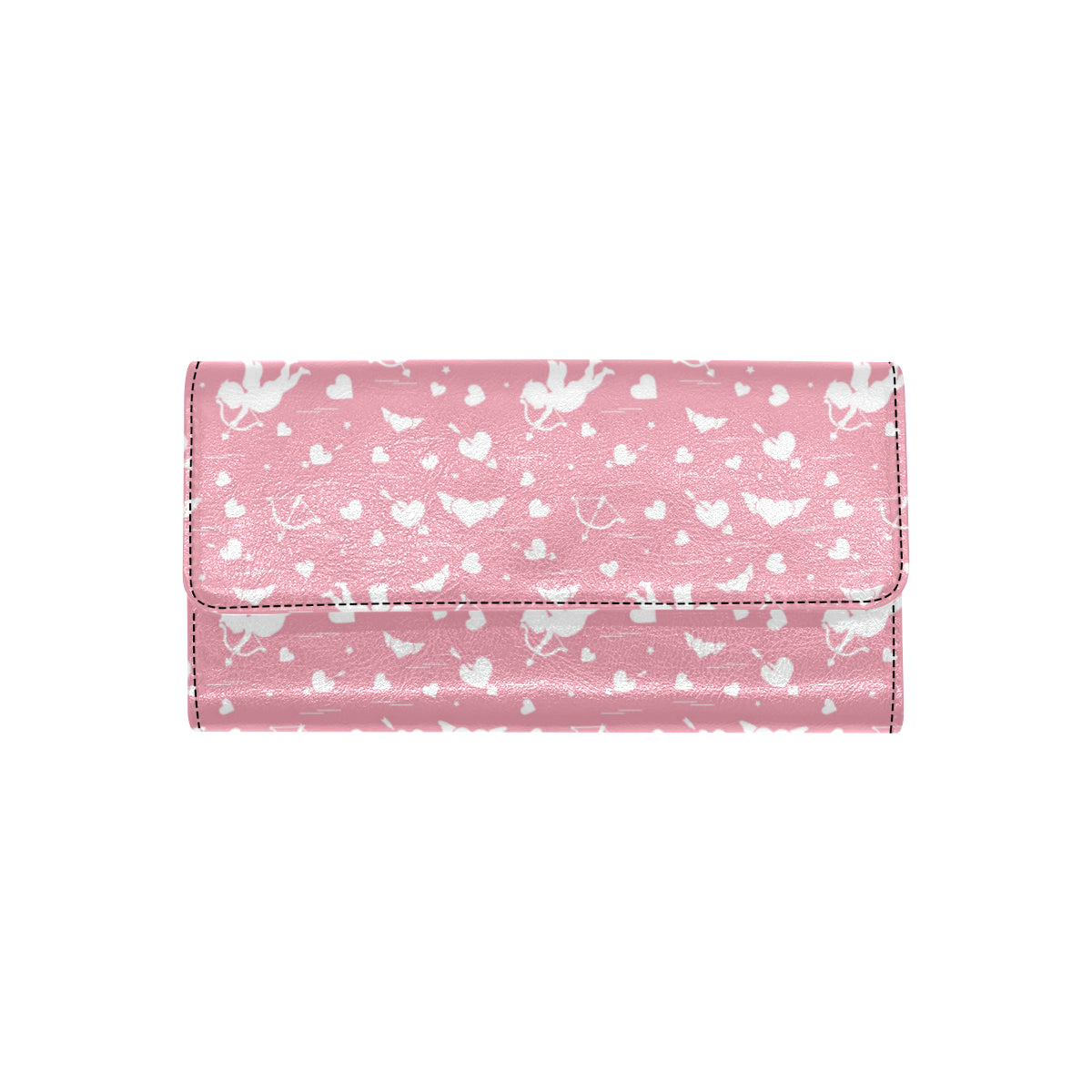 Cupid Pattern Print Design 03 Women's Trifold Wallet