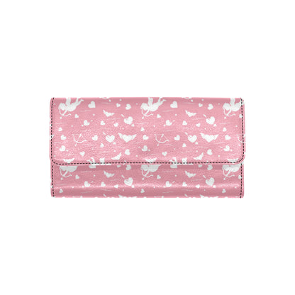 Cupid Pattern Print Design 03 Women's Trifold Wallet