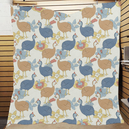 Guinea Fowl Pattern Print Design 01 Premium Quilt