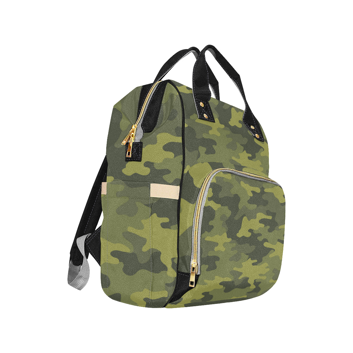 Military Camouflage Pattern Print Design 02 Diaper Bag Backpack