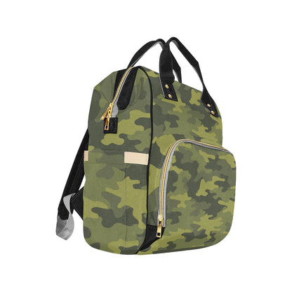 Military Camouflage Pattern Print Design 02 Diaper Bag Backpack