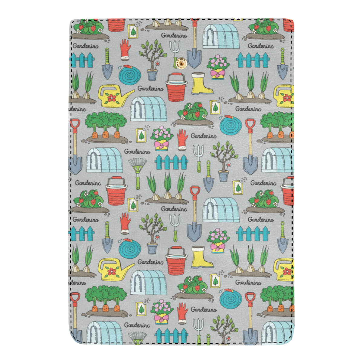 Gardening Pattern Print Design G07 Women's Trifold Wallet