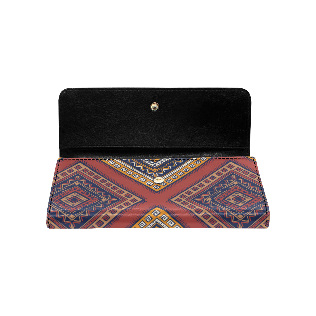 Native Pattern Print Design A06 Women's Trifold Wallet