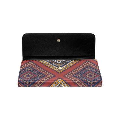 Native Pattern Print Design A06 Women's Trifold Wallet